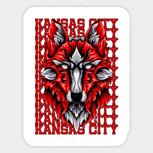 kansas city football Sticker